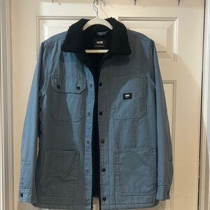 Vans Men's Gray Field Jacket with Black Collar